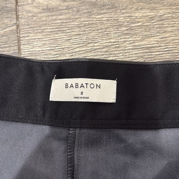 • Aritzia Babaton • Women’s Caspian Pant Vegan Leather Pants Black 8 - Picture 4 of 5